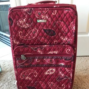 Red Vera Bradley Rolling Luggage
